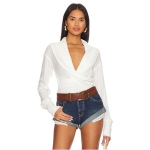 NEW Free People Hold Me Close Ribbed Knit Sweater Top Sz S